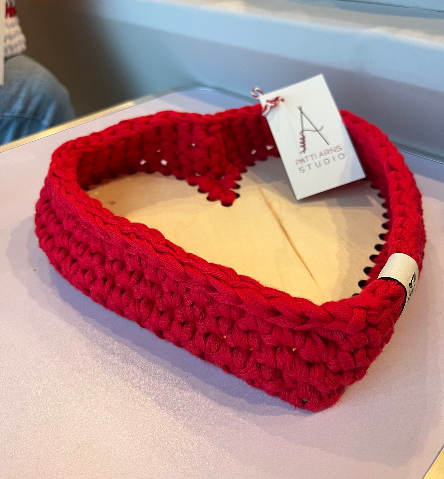 Red Heart Basket