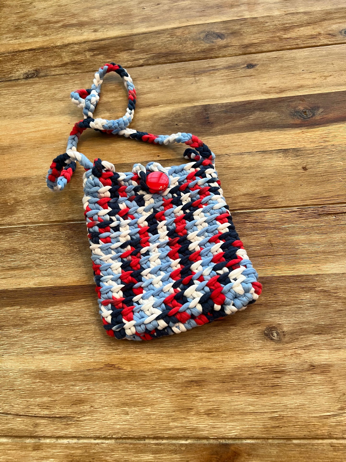 Red, White & Blue Stadium Compliant Purse Stripe