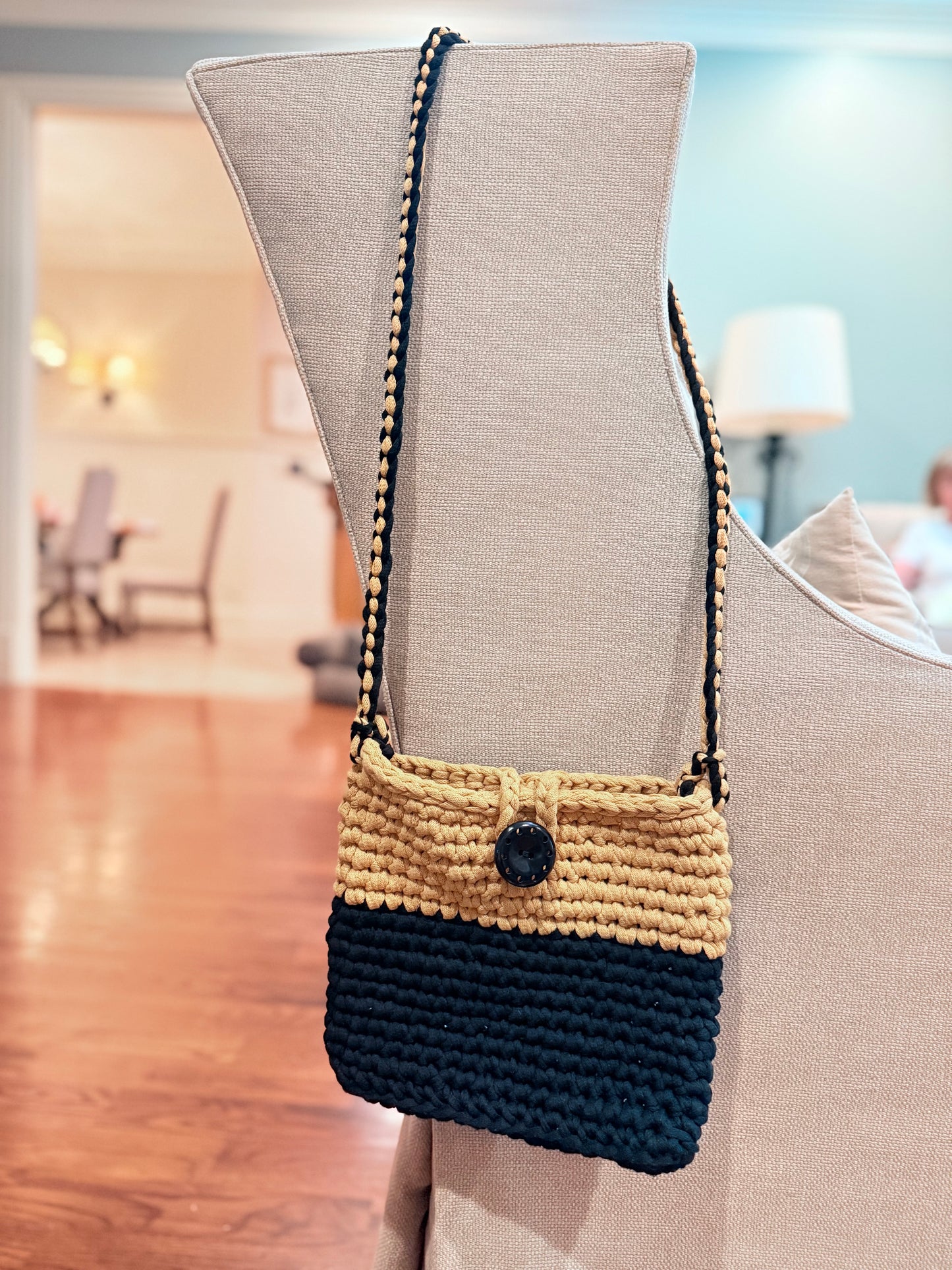Hand crocheted purse