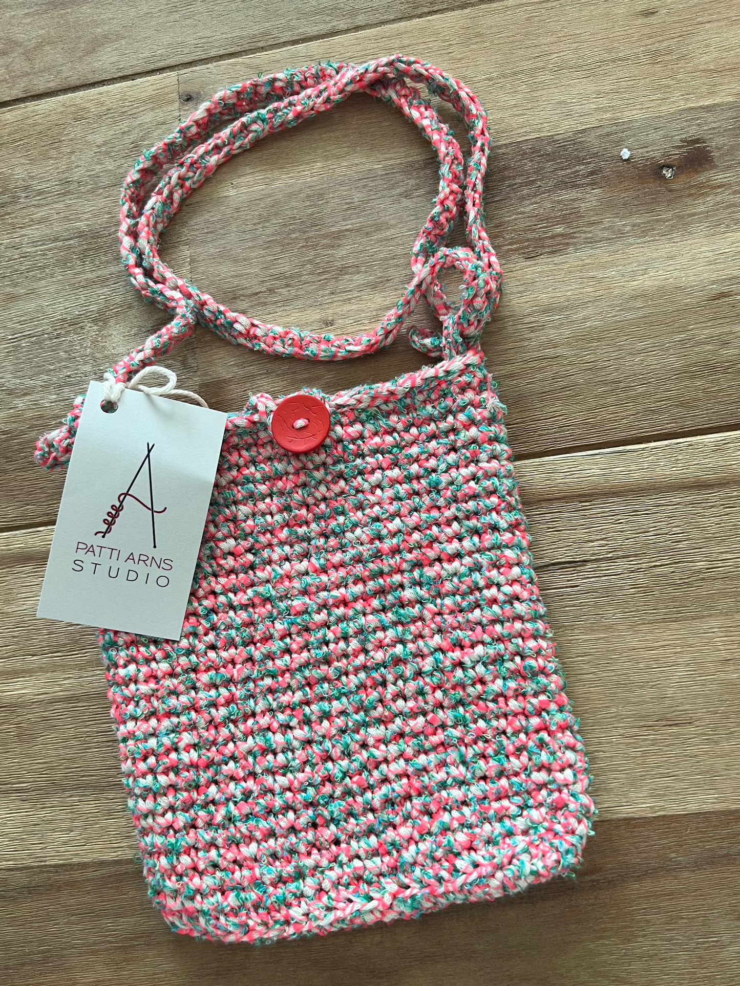 Crossbody Purse - Pink & Green