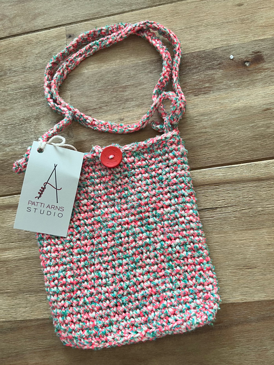 Crossbody Purse - Pink & Green