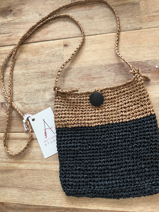Crossbody Purse - Brown and Black