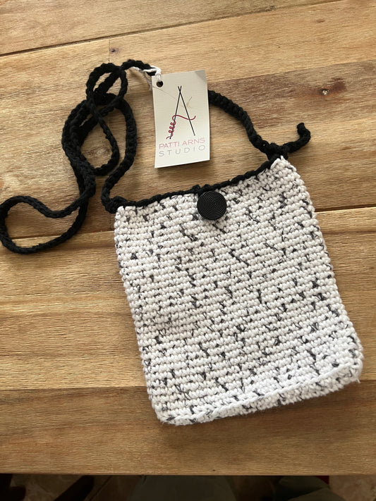 Crossbody Purse - Black & White