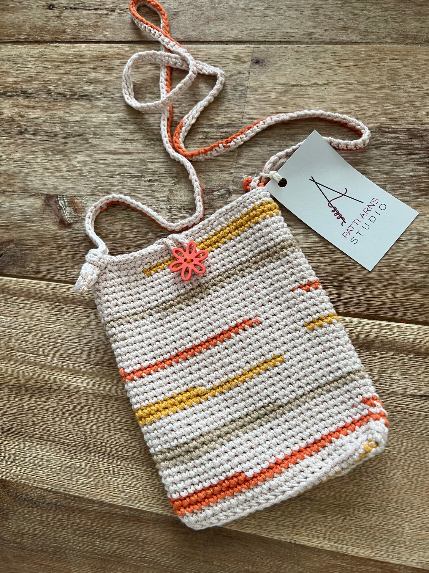 Crossbody Purse - Natural Stripe
